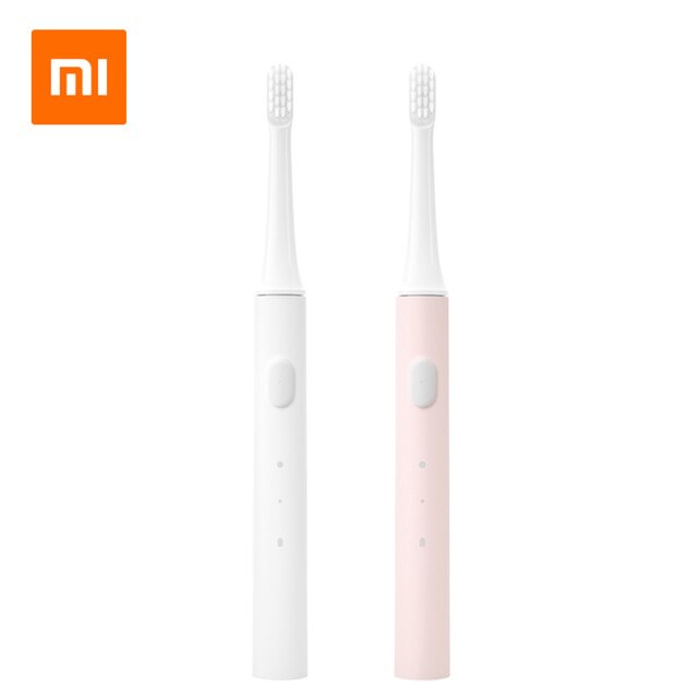Xiaomi Mijia T100 Sonic Electric Toothbrush Cordless USB Rechargeable Waterproof Ultrasonic Automatic Tooth Brush for Adult: White Add Pink