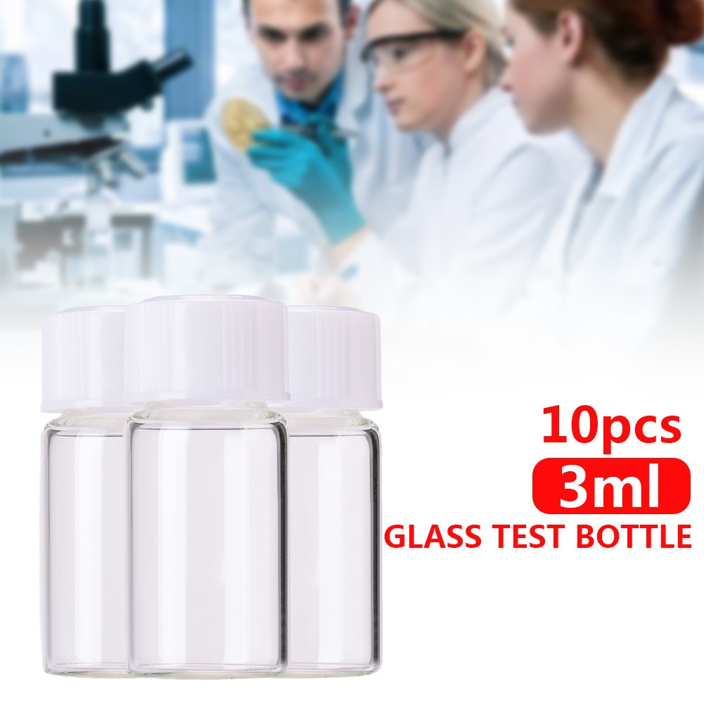 Hætteglas 3.0ml reagenser kemisk biomedicinsk medicin laboratoriesikker frølækagesikker skruelåg