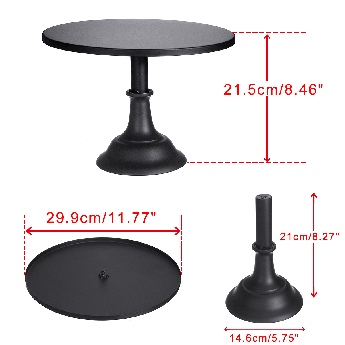 12 Inch Ronde Cake Stand Smeedijzeren Prachtige Taart Rack Base Dessert Stand Ronde Cake Display Bruiloft Verjaardag Cupcake Houder