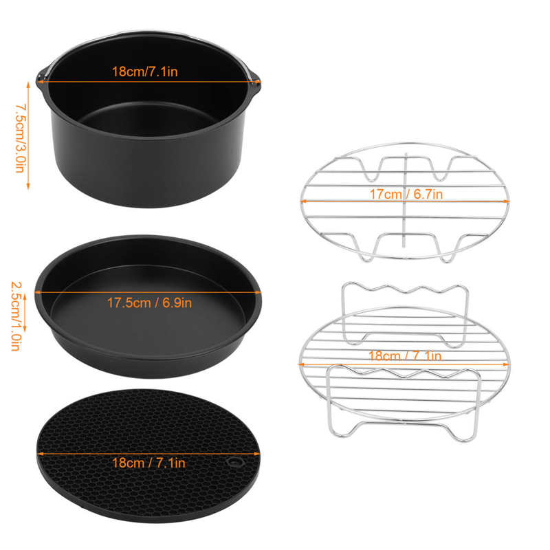 cookware Kitchen Cooking Steam /Set Baking Tray Pan Food Steaming Rack Set Stainless Steel Kitchen Electric Fryer