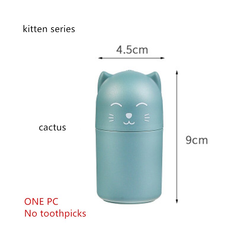 Automatic Toothpick Holder Container Household Table Toothpicks Storage Box Detachable Toothpick Dispenser for Home Decoration: Dark blue 10