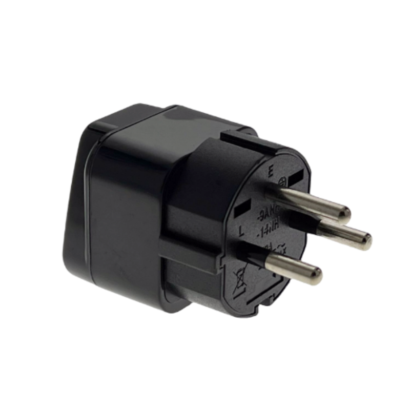 Israel stecker Adapter konverter eu uns uk deutsch franch russland indien nach israelisch Universal- reise Adapter 3Stift stecker netzteil: Schwarz