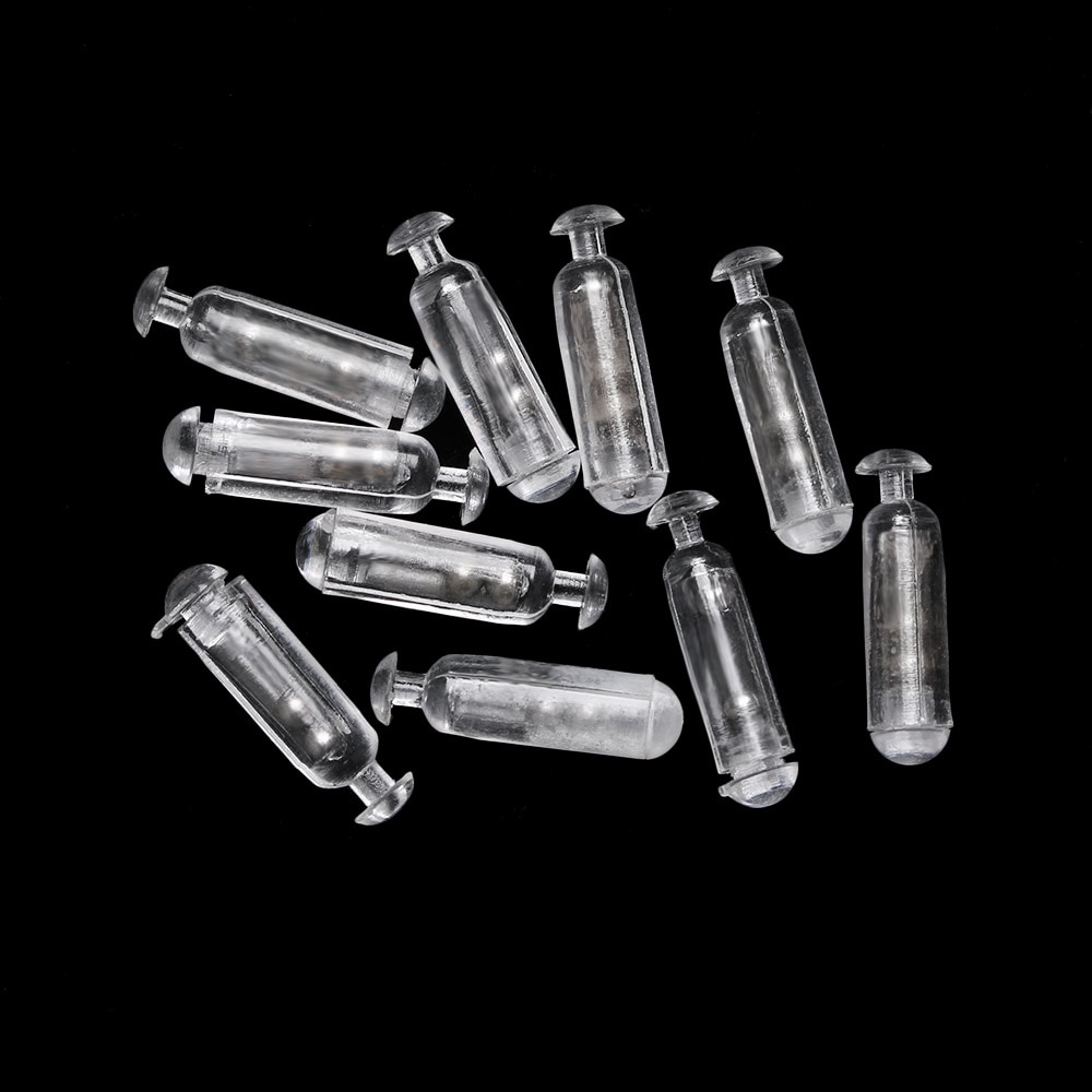 Sonajeros de pesca duraderos, tubo de inserción de sacudida, Señuelos de barra de sonido de amarre, herramientas de bricolaje S M L PE, tubo para atraer peces, 20 Uds.