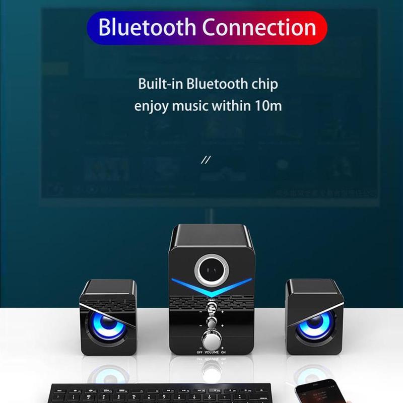 AUX Wired Bluetooth Speaker Combination Computer Speakers Theater For Laptop Box Music Player Home Sound PC Subwoofer Syste W1M6