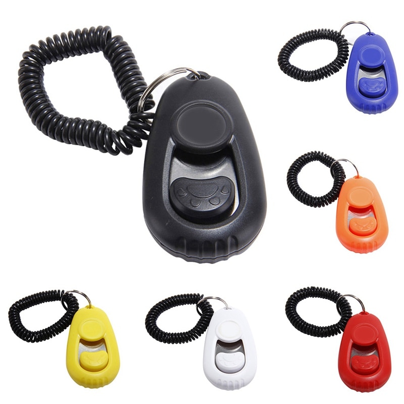 Pet Puppy Kat Grappige Training Tool Training Fluiten Clickers Met Strap Verschillende Frequentie Training Clickers Pet Speelgoed Voor Puppy