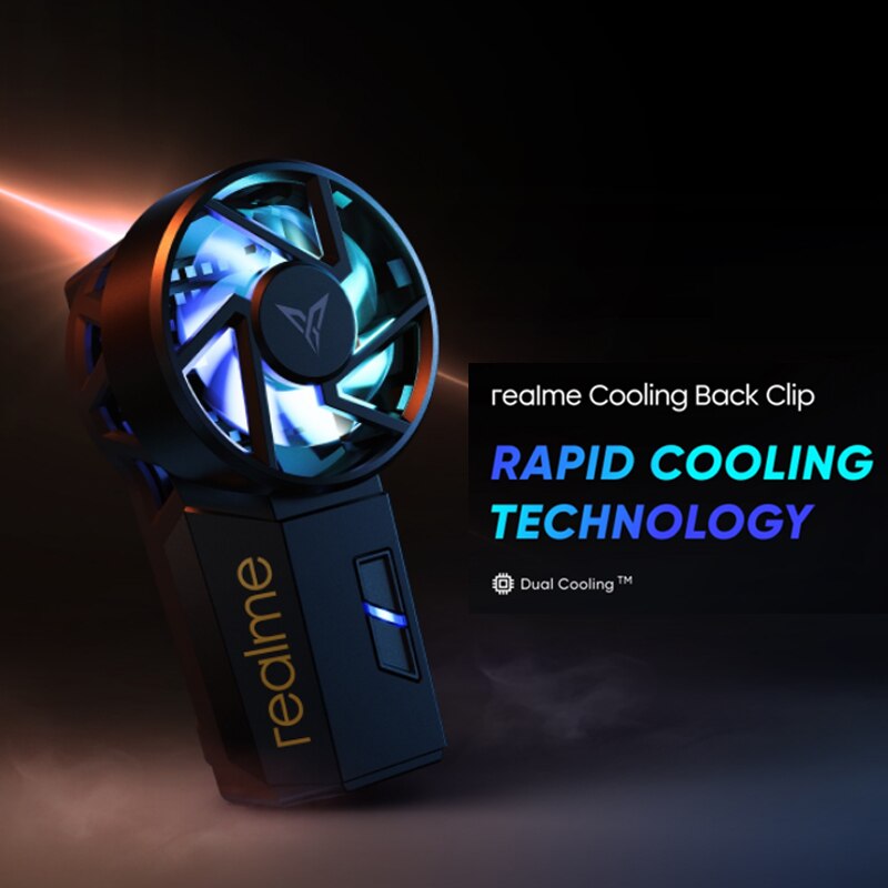 Originele Realme Cooling Terug Clip 1S Snelle Koeling Stille Werking Type-C Opladen Voor Realme Gt X7 Pro q2 Pro 7i