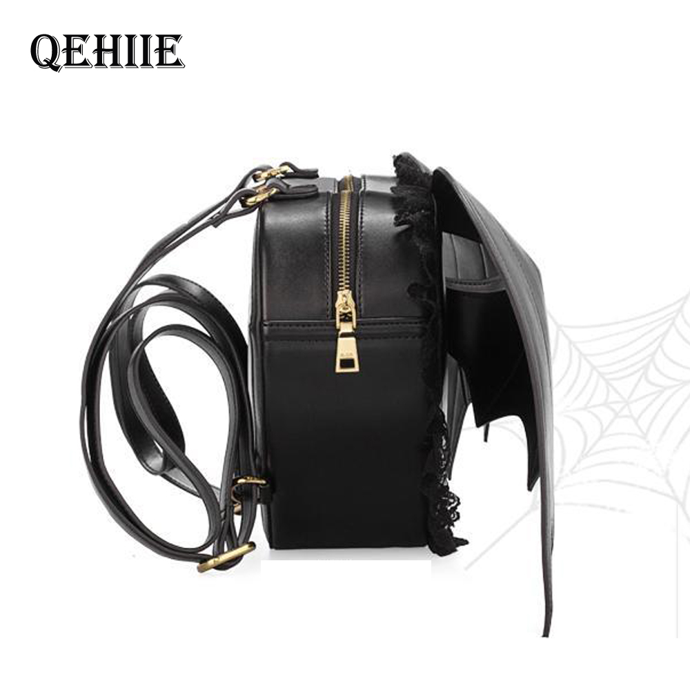 Sac à dos à ailes de chauve-souris pour femmes, Punk, , pour filles,
