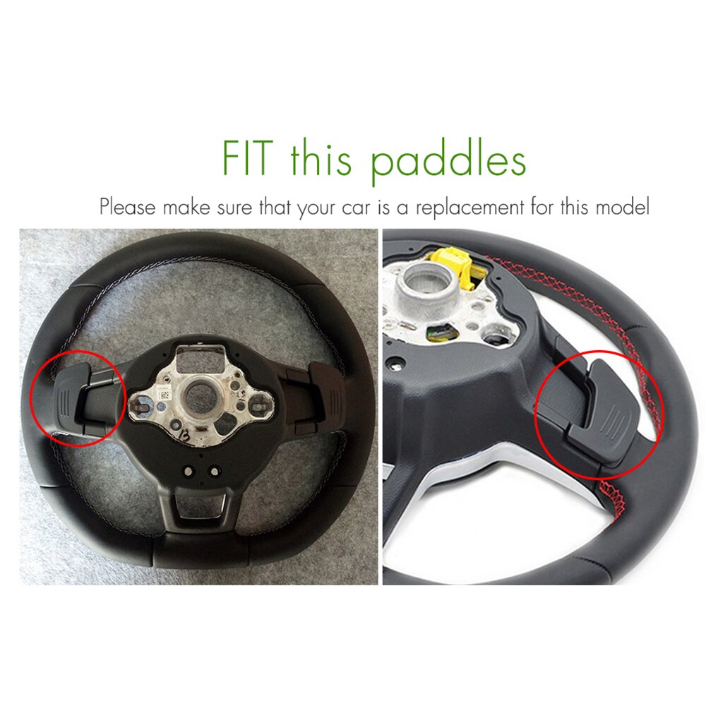 Bil ratt dsg växel paddlar förlängning shifters klistermärken för vw volkswagen golf gti r rline gte gtd  mk7 biltillbehör