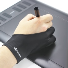 Huion-guante antiincrustante elástico para tableta gráfica, bolígrafo, Monitor, caja de luz de dibujo, tablero de trazado, marcador de pintura, tamaño libre, 1 ud.