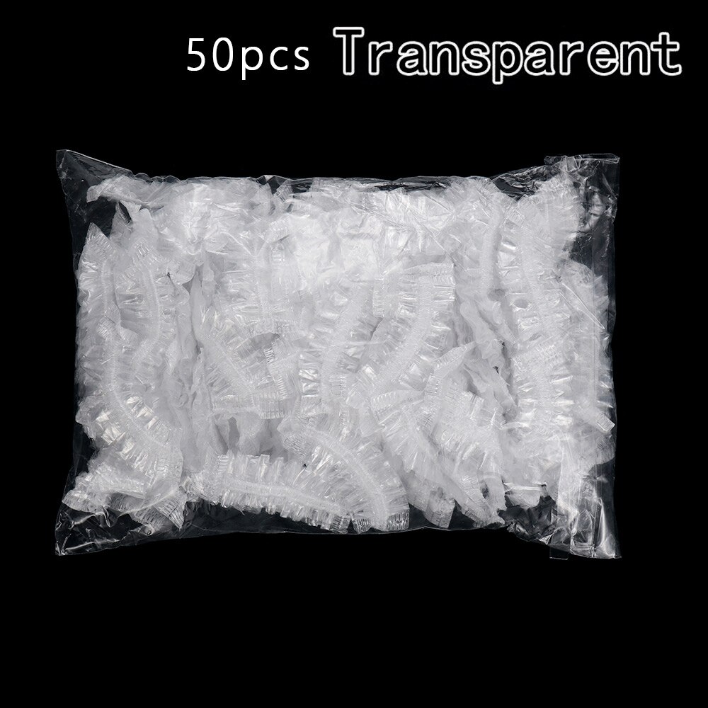 Cubierta desechable para la oreja, impermeable, para baño, ducha, salón de belleza, Protector de oídos, gorros para teñir el cabello, orejeras de una sola pieza, 50/100 Uds.: 50pcs