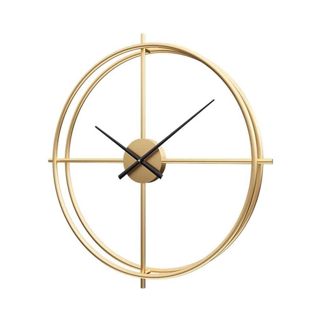 3d metal vægur moderne ure boligindretning kontor digital væghængende ur ure indretning zegar scienny stue: Guld