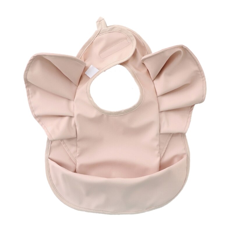 Zuigelingen Pu Leer Waterdicht Feeding Doek Baby Kwijlen Bib Burp Doek Met Pocket Tas Wasbaar Kinderen Tekening Schort: 2