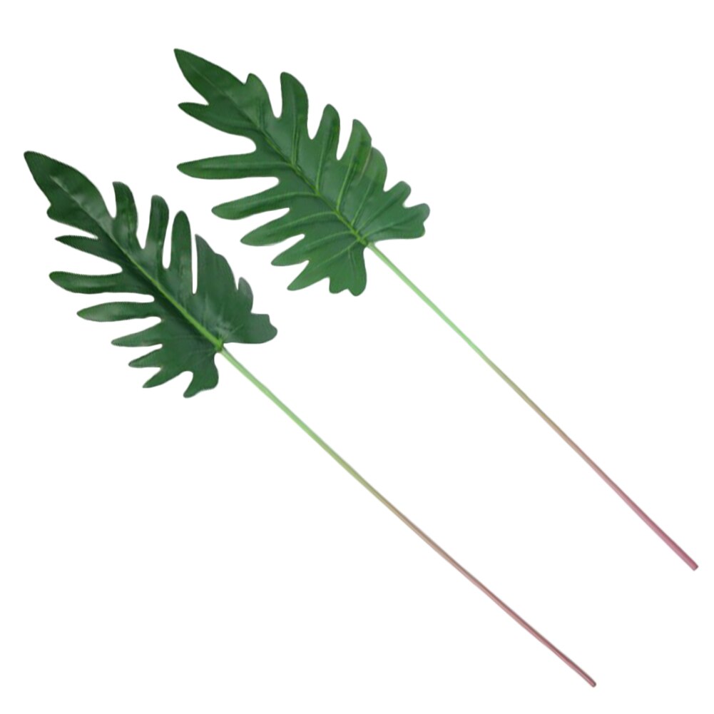 Simulering konstgjorda växter faux blad dekoration för trädgård kontor fest bröllop  h99f