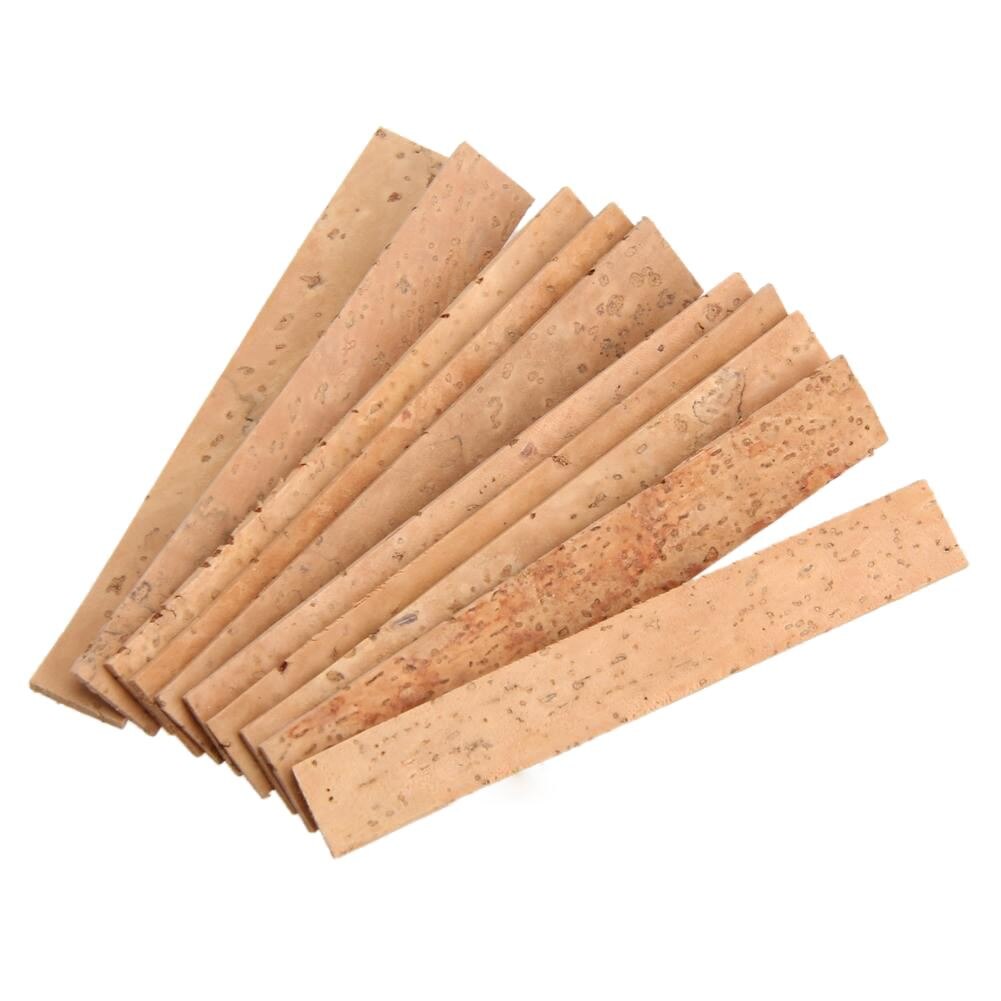 10x Bb Klarinette Nacken gemeinsam Kork Blatt Natürliche Kork Klarinette Teile 81*11*2mm