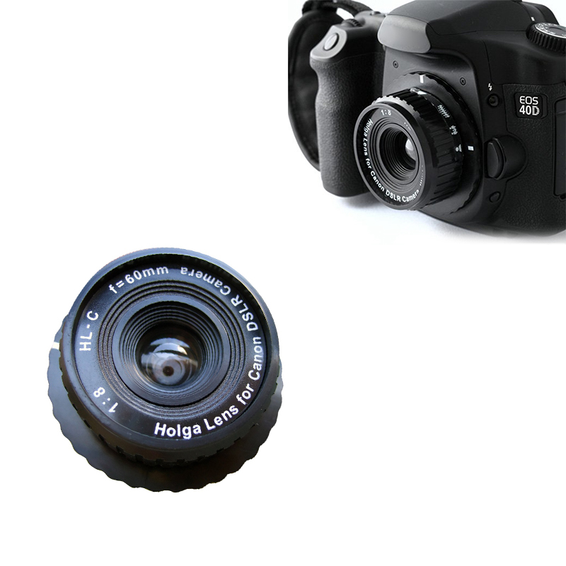 NEUE Holga HL-C 60 mm f/8,0 Objektiv Für Canon DSLR SLR Kamera Schwarz Teile Kameras Zubehör
