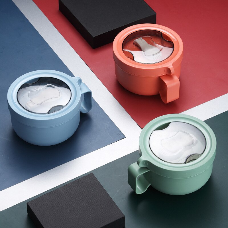 Instant Noodle Bowl Lunch Box 850ML Stainless Steel Keep Warm Insulation Tableware Students School Thermal Lunch Boxes Container