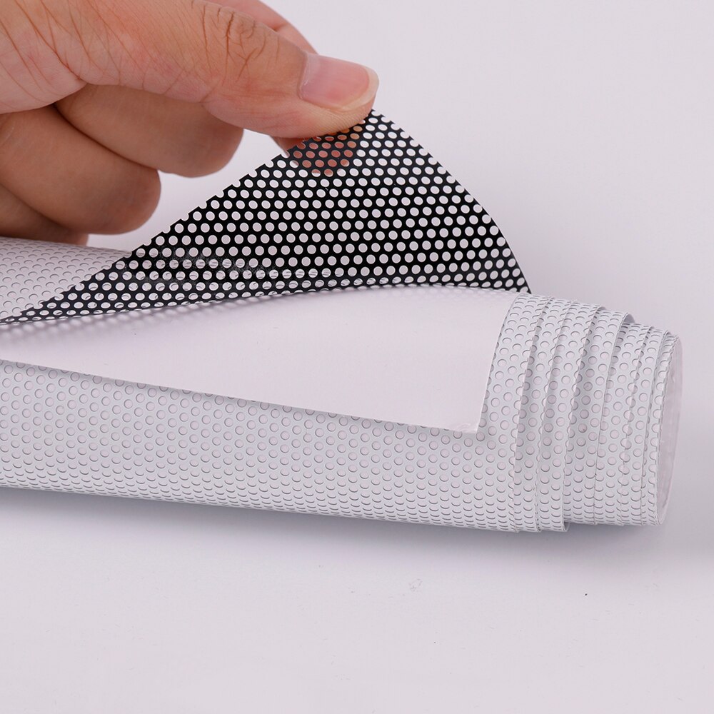 SUNICE Self-adhesive White One Way Vision Vinyl Wrap Film Tint Car Perforated Media Print Sticker 54"x40"(137cm x 100cm)