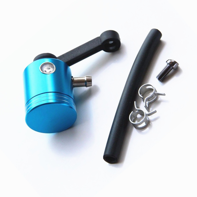 Blue CNC Universal Motorbike Front Brake Tank Fluid Reservoir Master Cylinder YZ