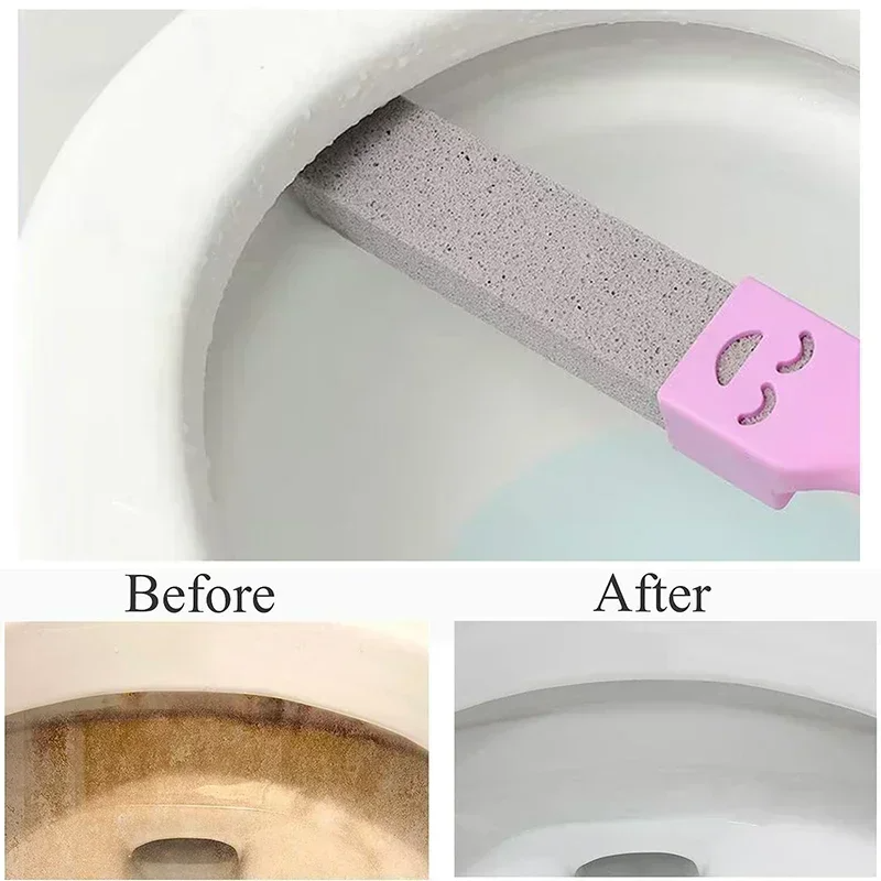 5PCS Pumice Stone Toilet Brush Bathroom Cleaning Stone with Handle Tile Sink Bathtub Limescale Rust Stain Remove Cleaning Tools