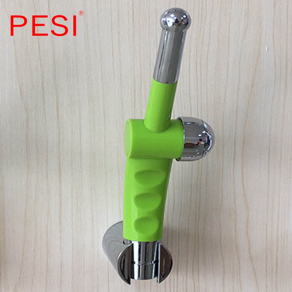 Bidet Doek Luier Sproeier, Hand Held Bidet Sproeier Set, Abs Luier Sproeier Voor Wc, , in Chroom.: Green