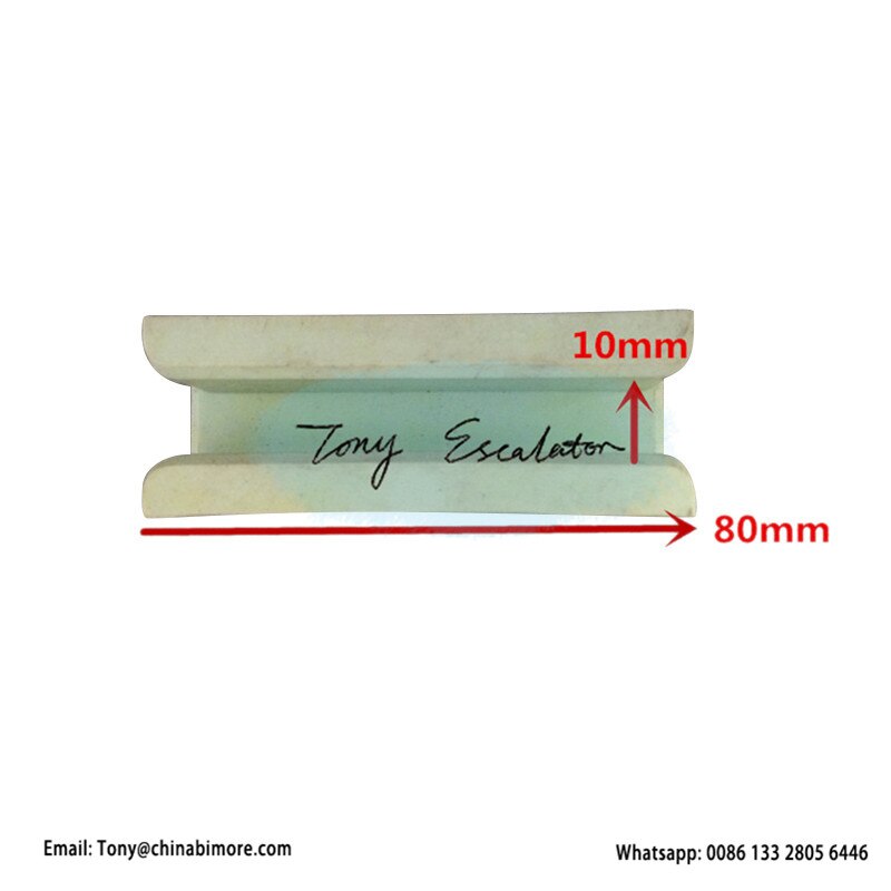 Elevator KM600641H16 Guide Shoe Insert L80MM GROOVE W10MM 16MM