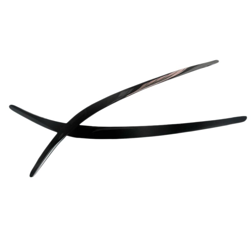 for Alfa Romeo Stelvio Glossy Black Headlights Eyebrow Lamp Eyelid Cover Sticker Trim Refitting