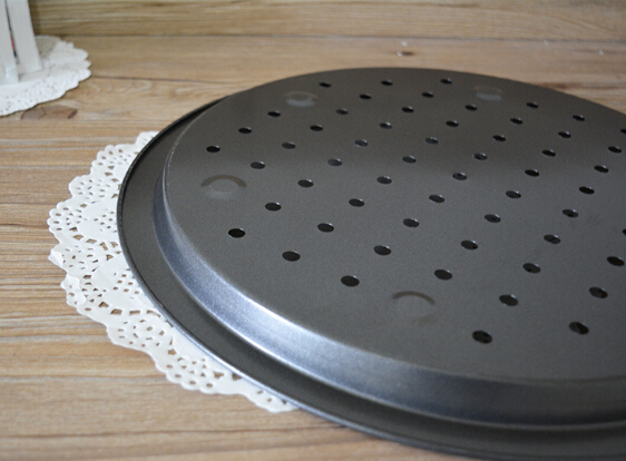 Plateau à pizza antiadhésif rond 14 pouces | Cuisson, plat à pizza profonde, poêle à pizza, moule à gâteau peut être utilisé au four JC 0508 1 pièce