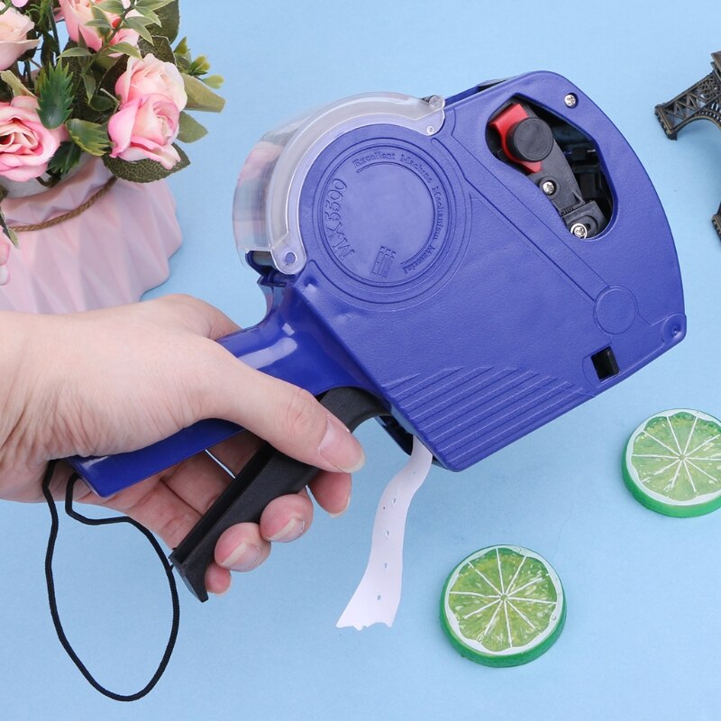 MX-5500 Eos 8 Cijfers Prijskaartje Labeler Labeller Label Papier + 2 Inkt Roller W0YF