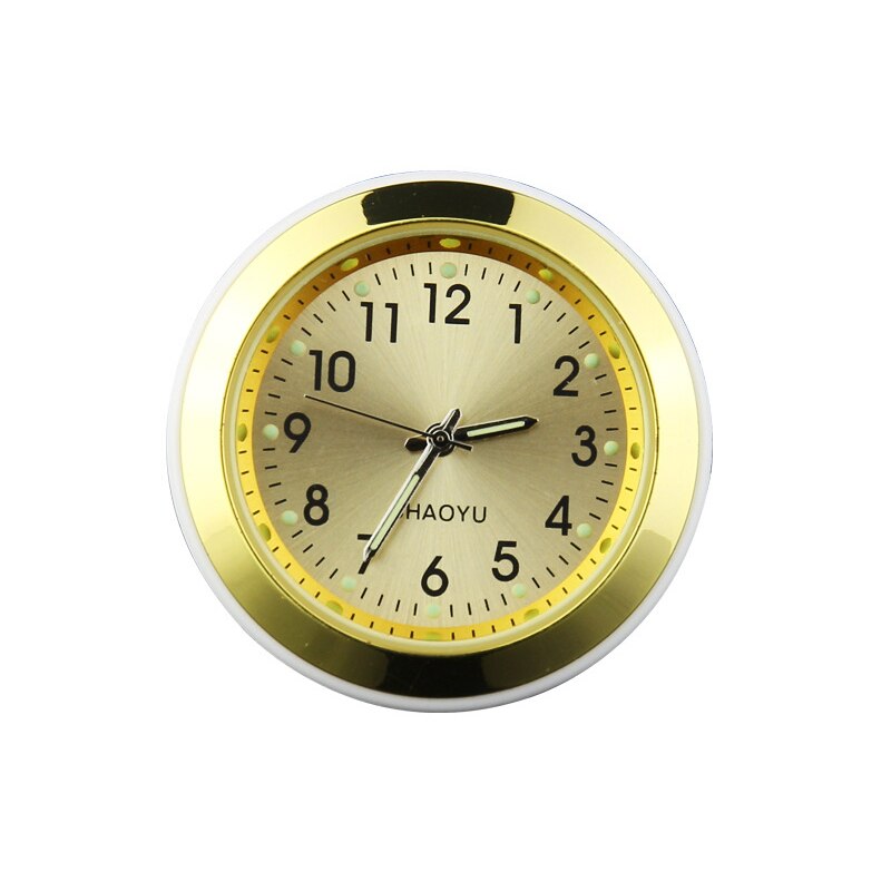 Luminous Auto Gauge Clock Mini Car Air Vent Waterproof Quartz Clock with Clip Air Outlet Watch Clock For Styling Car Accessories