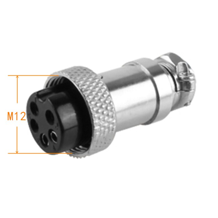 GX12 Aviation Connector Plug Socket Butt Type Joint GX 12 Docking Female Male 2 3 4 5 6 7 Pin Circular MITG Aerial: GX12 Butt Female / 7P