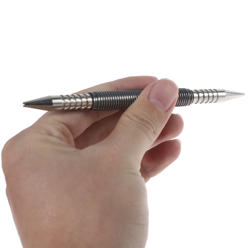 1/32”-1/16” Hammerless Nail Set Punch Hammerless Door Hinge Pin Punch Tool Double Ended Prick Punch Center Punch
