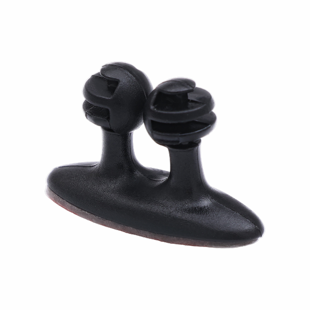 1-20 Car Wire Cable Holder Cable Manager for Mobile Phone Charger Home Office Organizer Multifunctional Tie Clip Fixer Organizer: Brown