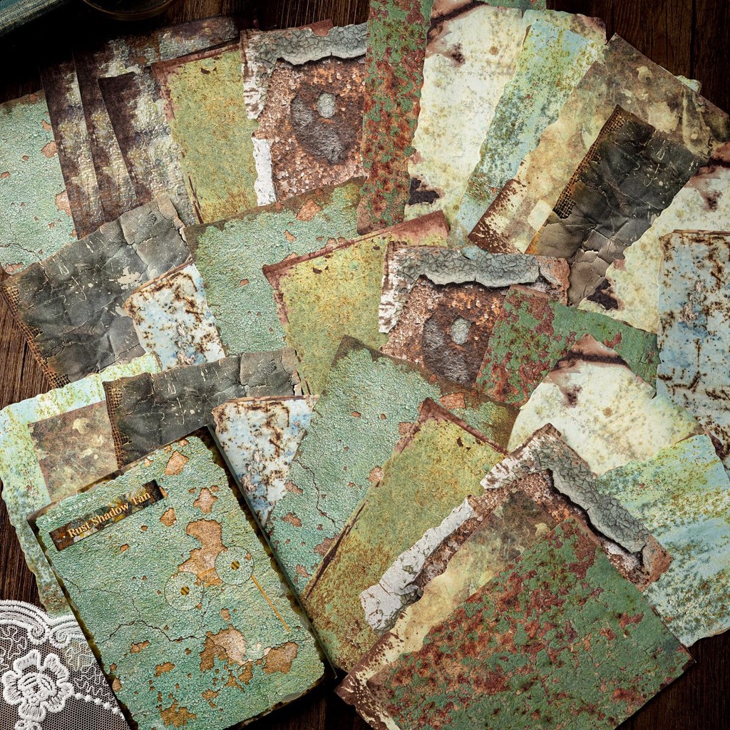 Journamm 30 hojas de papel Vintage para álbum de recortes, papel de escritura, Material decorativo para álbum de recortes, papel para Collage artesanal