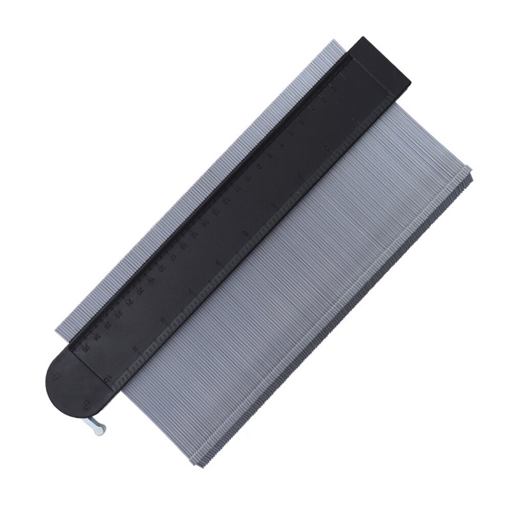 Lock Wider Contour Gauge Profile Tool Edge Shaping Tiles Wood Measure Ruler Shaping Wood Measure Ruler Laminate Tiles Gauge: Grey