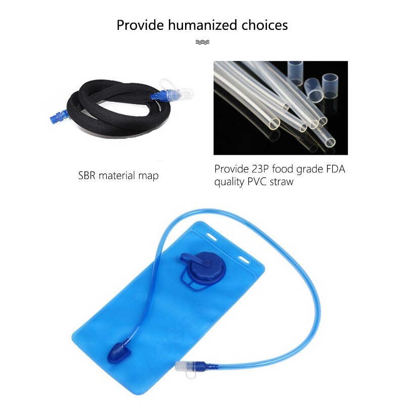 Cycling Water Bag Portable Outdoor Water Reservoir 2.0 L Folding Sport Hydration Bags For Camping Hiking Climbing Running