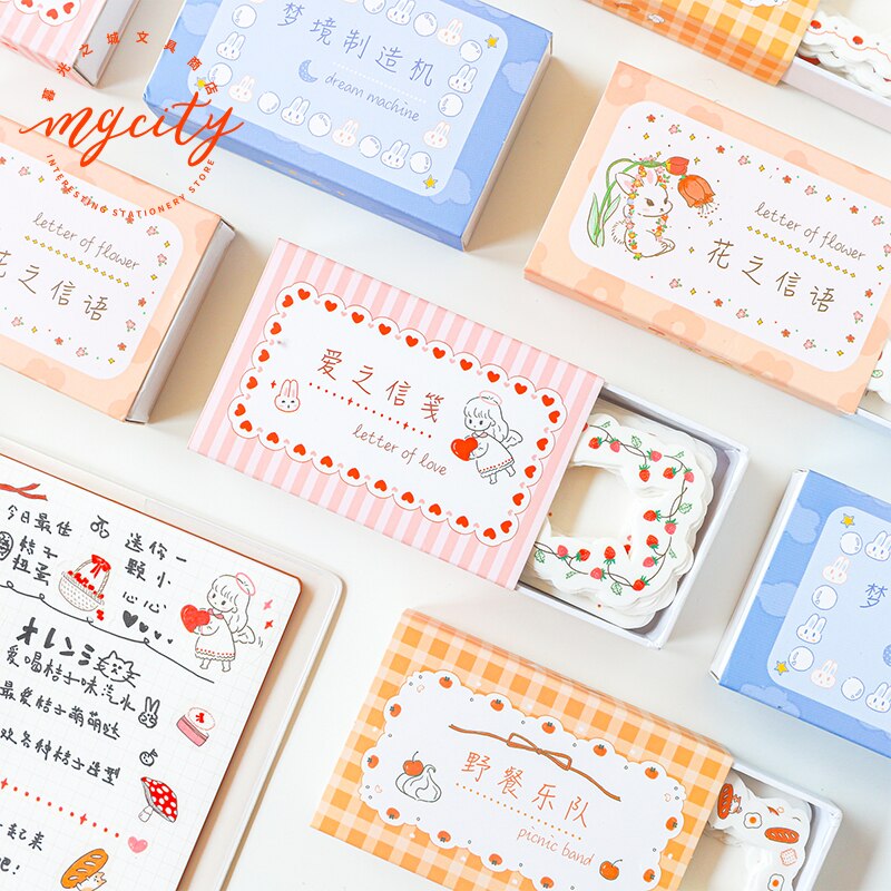 XINAHER 60pcs/box Cartoon flower border paper sticker decoration stickers DIY for craft diary scrapbooking planner label sticker