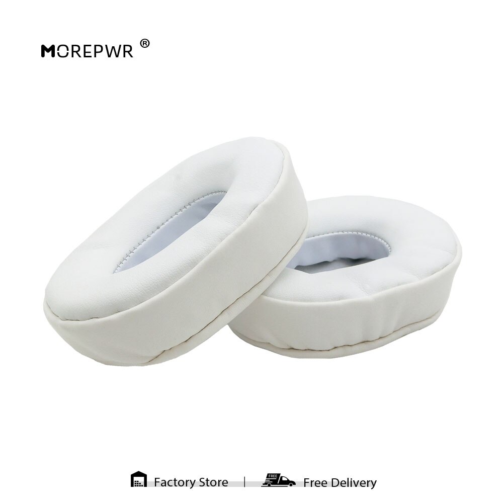 Upgrade Replacement Ear Pads for Mpow H7 Headset Parts Leather Cushion Velvet Earmuff Earphone Sleeve: White