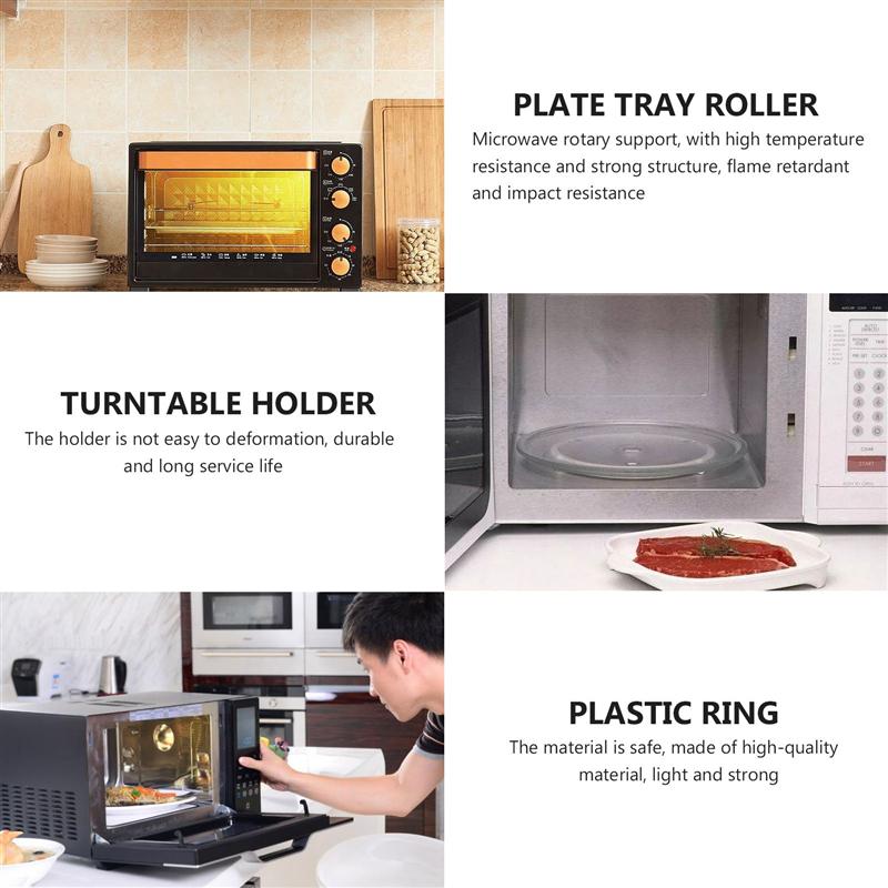 2Pcs Triple Arm Magnetron Draaitafel Ring Magnetron Glas Plaat Lade Ondersteuning Houder