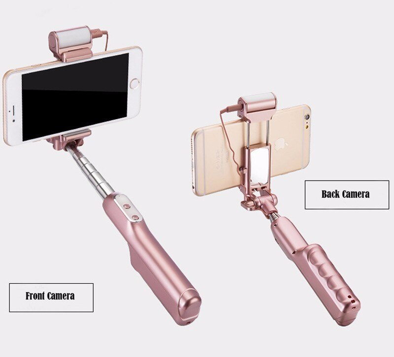 lipstick naakt bluetooth draadloze selfie stick voor iphone 7/7 plus iphone 6 6 s ios voor samsung android smartphone