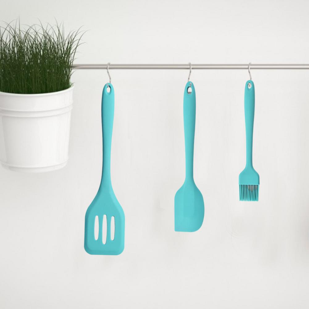 Kitchen Cookware Silicone Kitchenware Non-stick Cookware Cooking Tool Spatula Egg Beaters Whisk Leaking Shovel Utensils Set