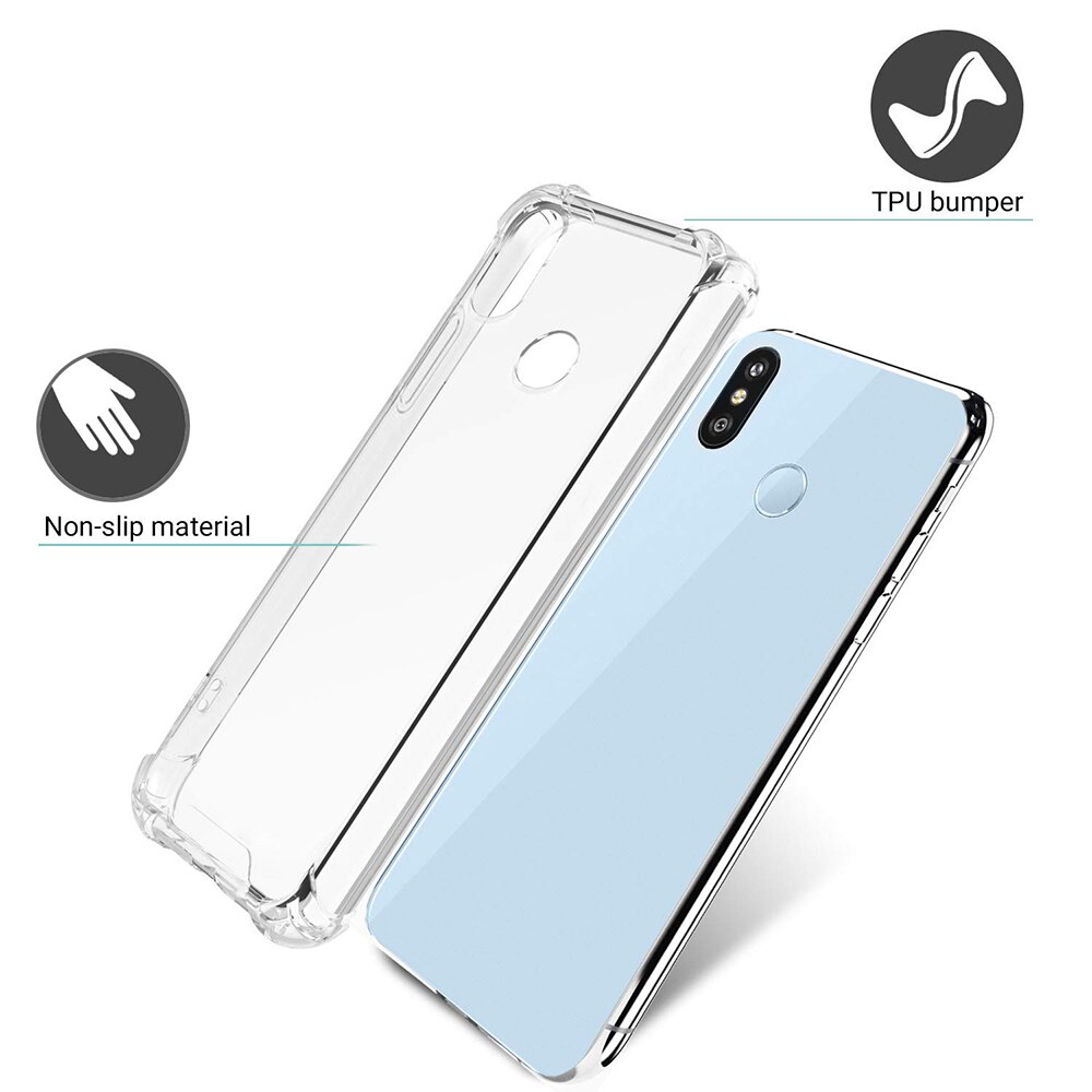 Schokbestendig Clear Telefoon Case Voor Xiaomi Mi A2 Zachte Tpu Phone Back Cover Voor Xiaomi Mi 6X