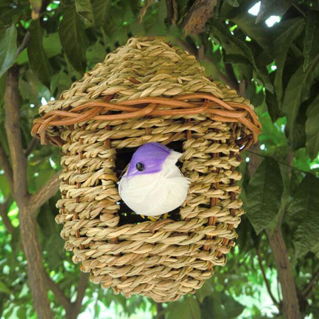 Bird Nest Breeding Nest Bird Box Wild Grass Weave Canary Finch Budgie House