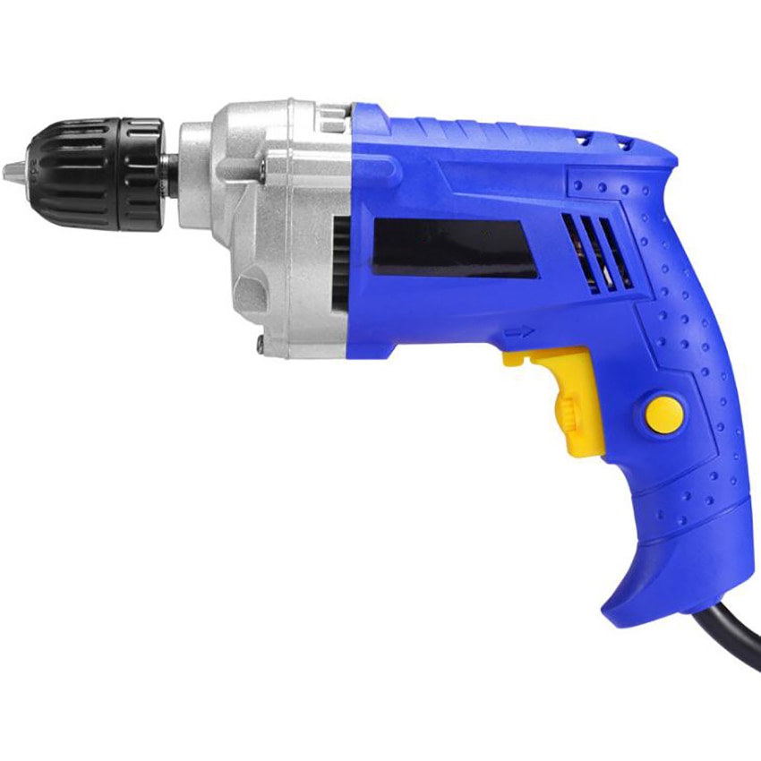 Perceuse électrique portative à ca 220V 50hz 780W avec mandrin autobloquant de 360 degrés, perceuse puissante à gâchette à vitesse Variable, prise à 2 broches