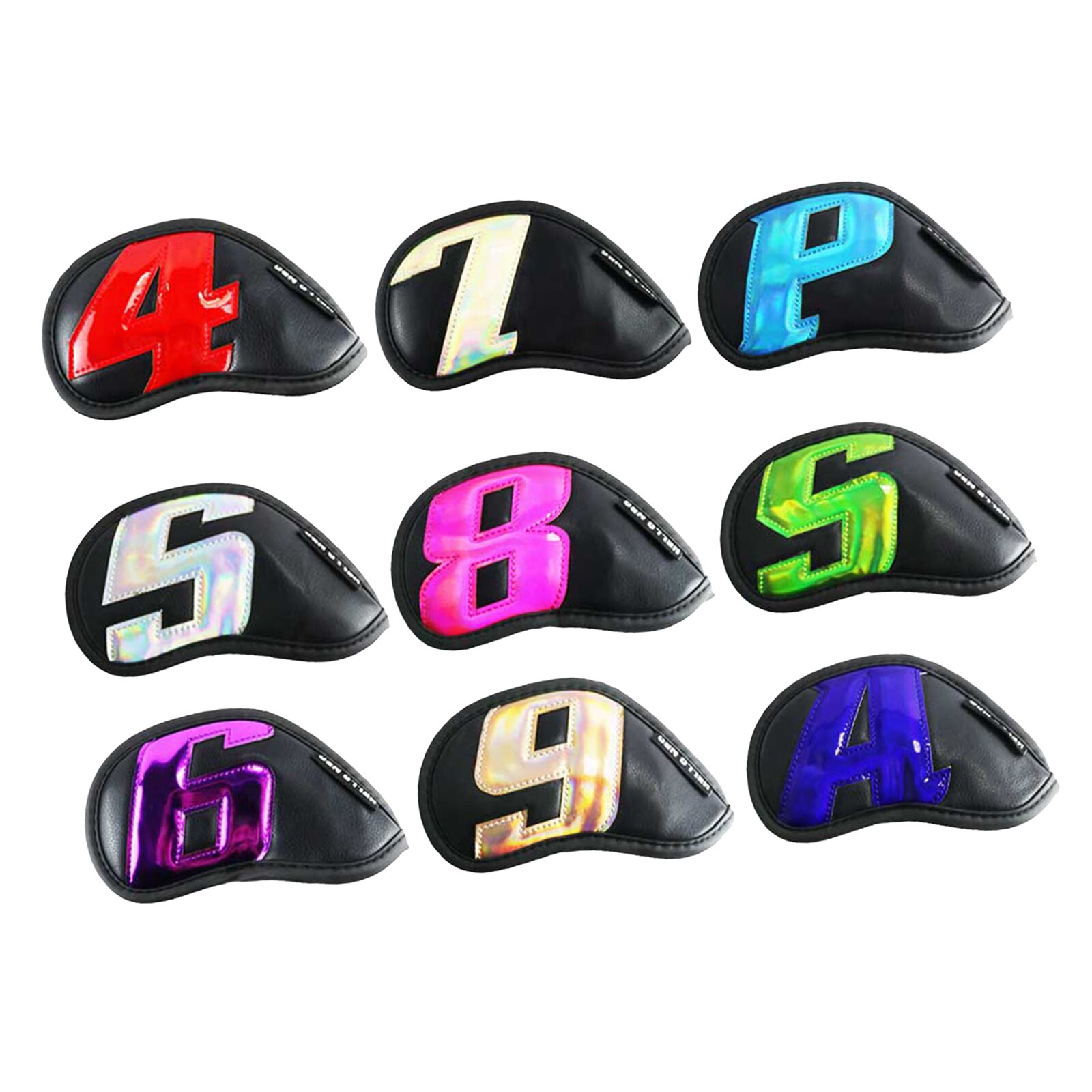 9x Golf Iron Head Cover copricapo numerato Club copricapo universale zeppe Protector