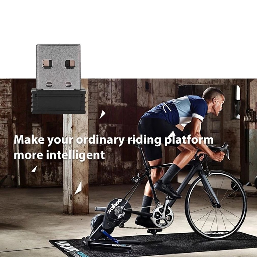 Anself ant + usb stick adapter mini usb ant + stick gadgets bærbar usb adapter til zwift onelap cykling fitness enhed