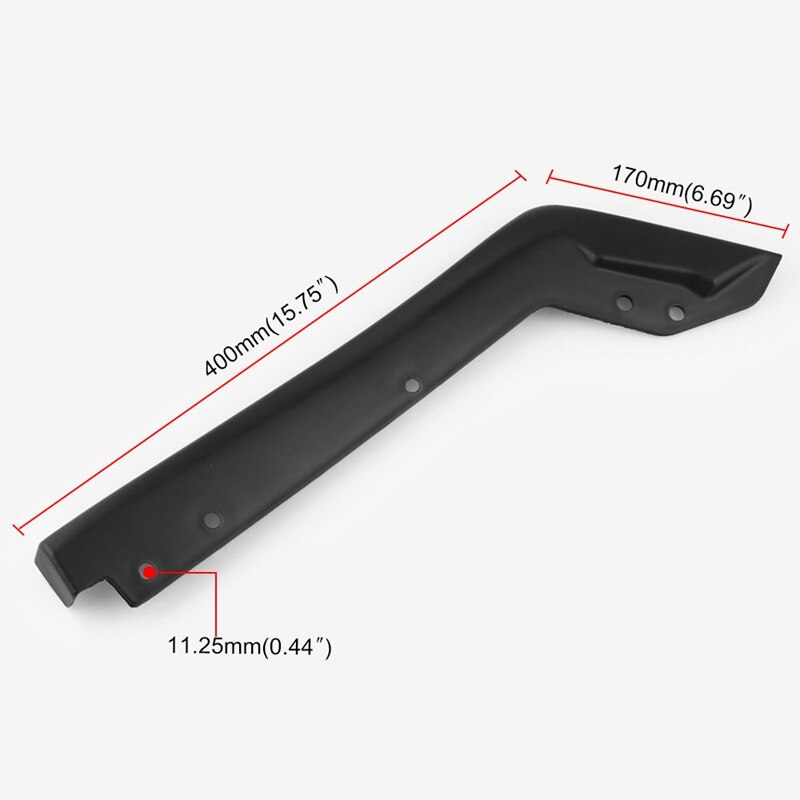 Becquet de voiture pour Subaru Impreza WRX STi aileron arrière enroulé Angle Air couteau arrière Spat cantonnière lèvre Poly 1 paire