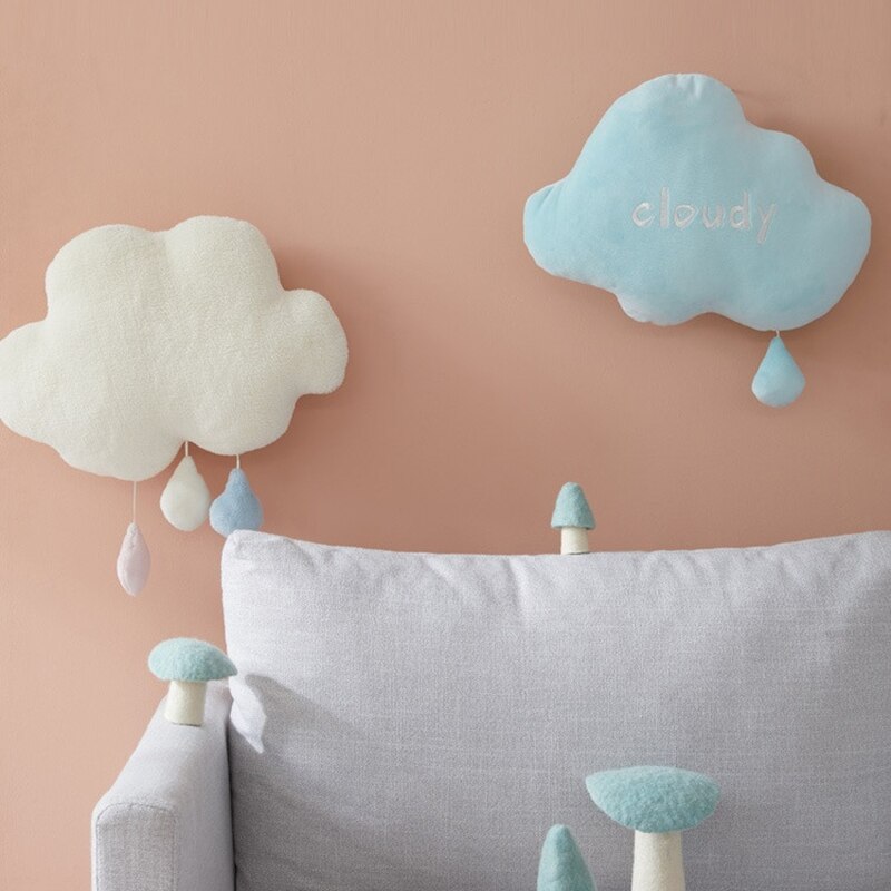 Leuke Creatieve Regenboog Zon Cloud Knuffel Gevuld Zon Bewolkt Natuurlijke Weer Zachte Pop Home Decoratie Kussen Kinderen Speelgoed