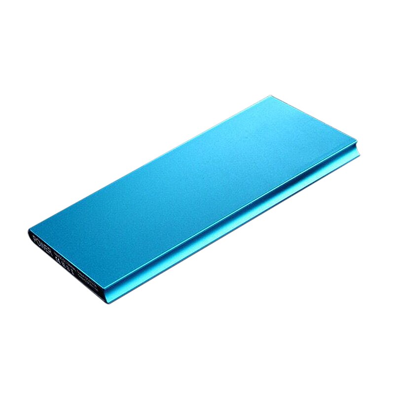 Slim Power Bank 20000Mah Draagbare 2 Usb Externe Batterij Oplader Powerbank Met Led Licht Voor Xiaomi Voor Iphone 8 X Smart Telefoons