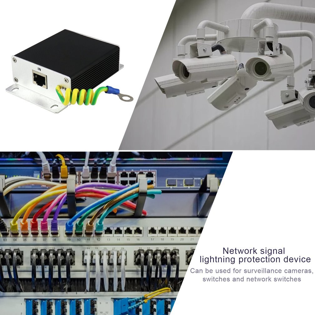 Network Lightning Protection Device Single-channel Network Lightning Arrester Protection Device Surge Protective Device YF-B1