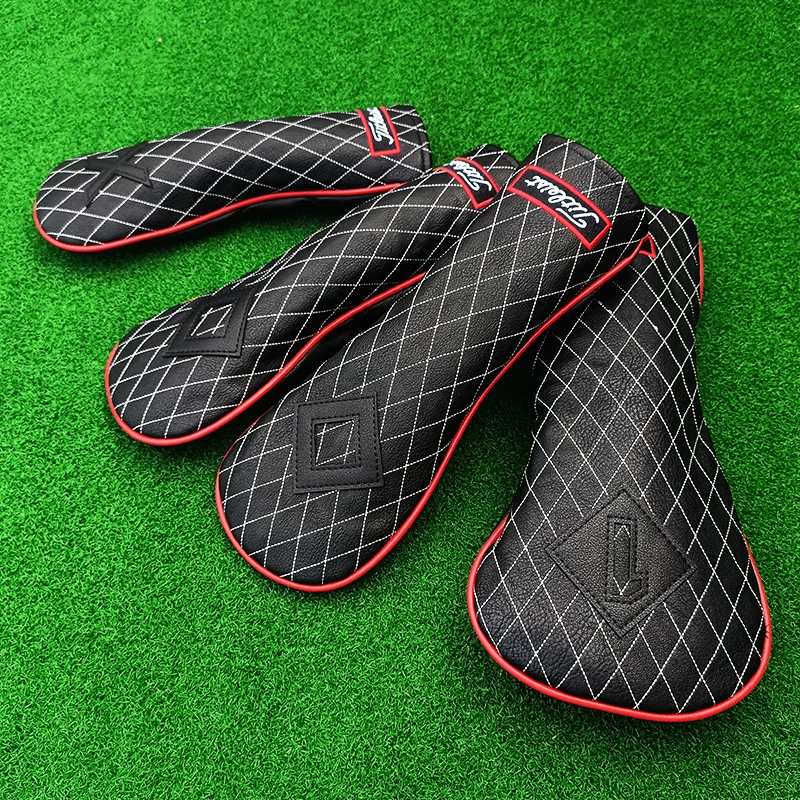 Golfclubhoes, houten hoes, houten hoes van ijzer, hoes voor golfdop